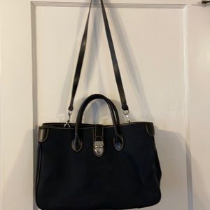 Dooney & Bourke signature black canvas tote